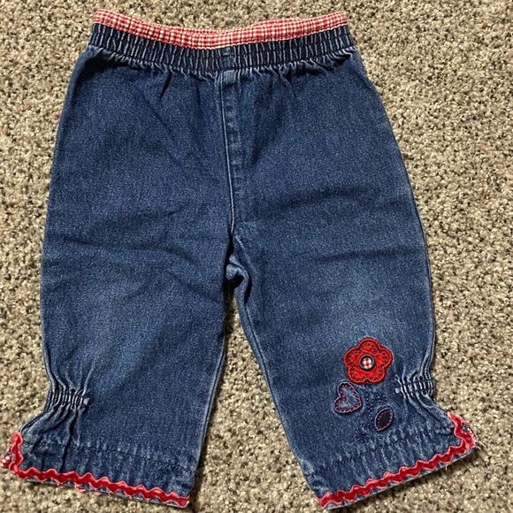 baby girl embroidered jeans